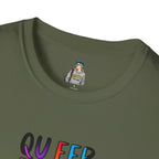 Queer Pride Unisex Softstyle T-Shirt - "Queer People Belong Everywhere"