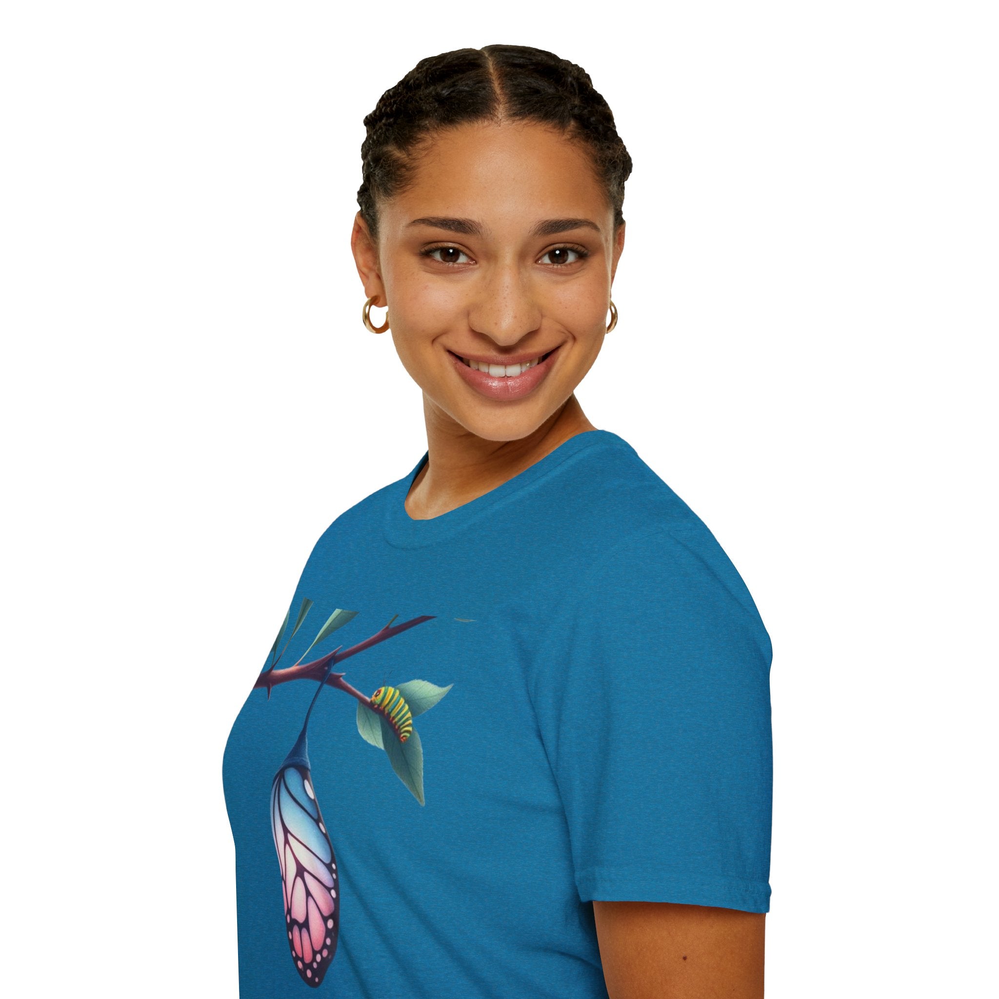 Trans Caterpillar to Butterfly Graphic T-Shirt