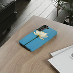 Open White Peace Lily Design Tough Case For Android & iPhone