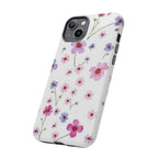 Floral Pink Wildflower Tough Phone Case for iPhone