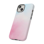 Pastel Cloud Tough Phone Case for iPhone Pink & Blue Gradient Protective Cover