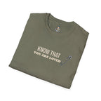 Safety Pin Know That You Are Loved Inspirational Tee Unisex Softstyle T-Shirt
