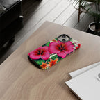 Tropical Hibiscus Phone Case for iPhone — Floral Tough Protective Cover