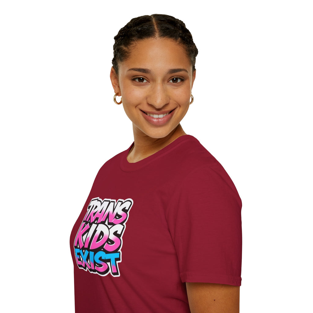 Trans Kids Exist Unisex Softstyle T-Shirt