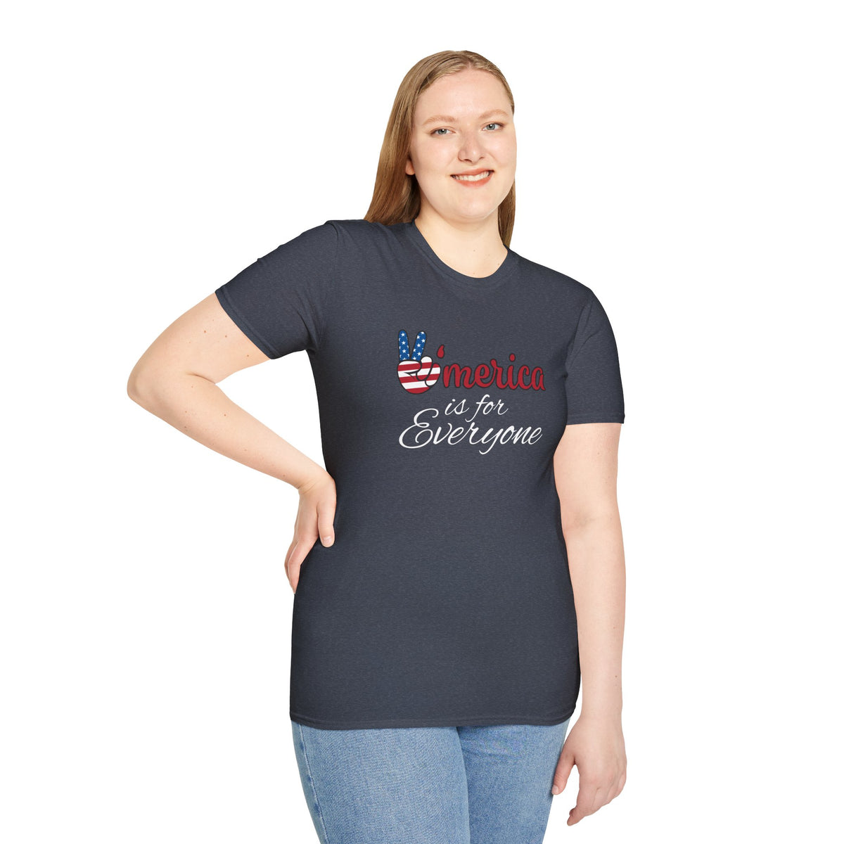 'Merica is for Everyone - Softstyle Unisex T-Shirt