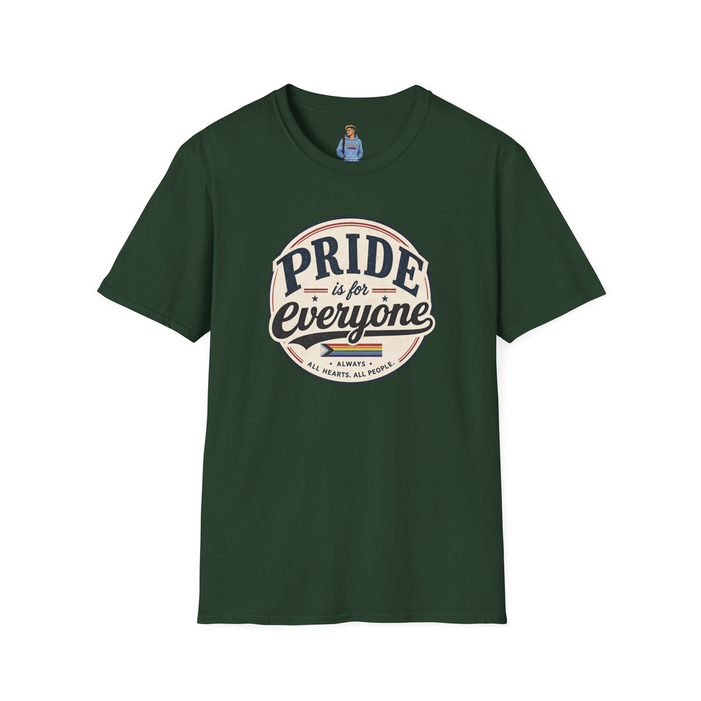 Pride Is for Everyone T-Shirt — Inclusive Retro Pride Tee