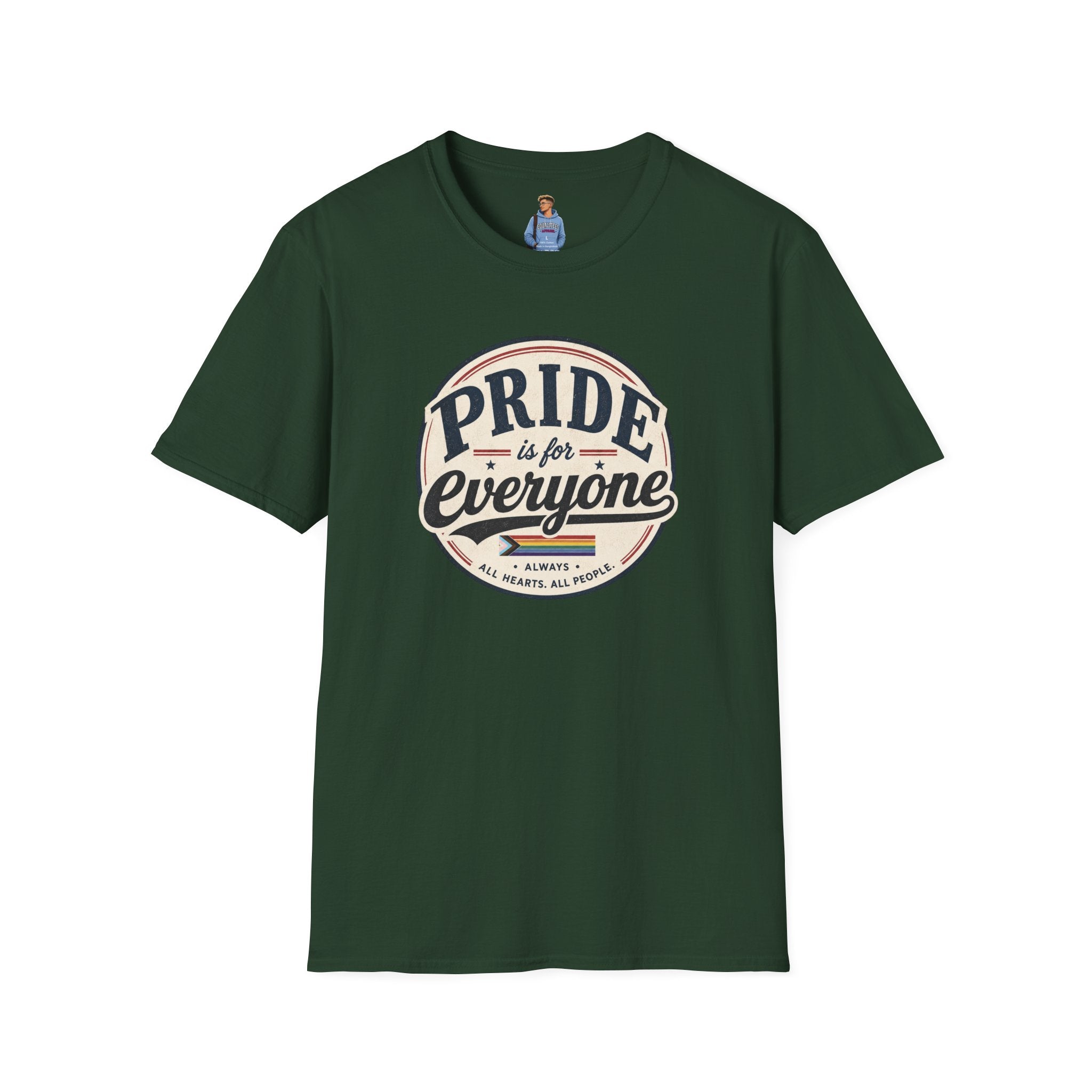 Pride Is for Everyone T-Shirt — Inclusive Retro Pride Tee