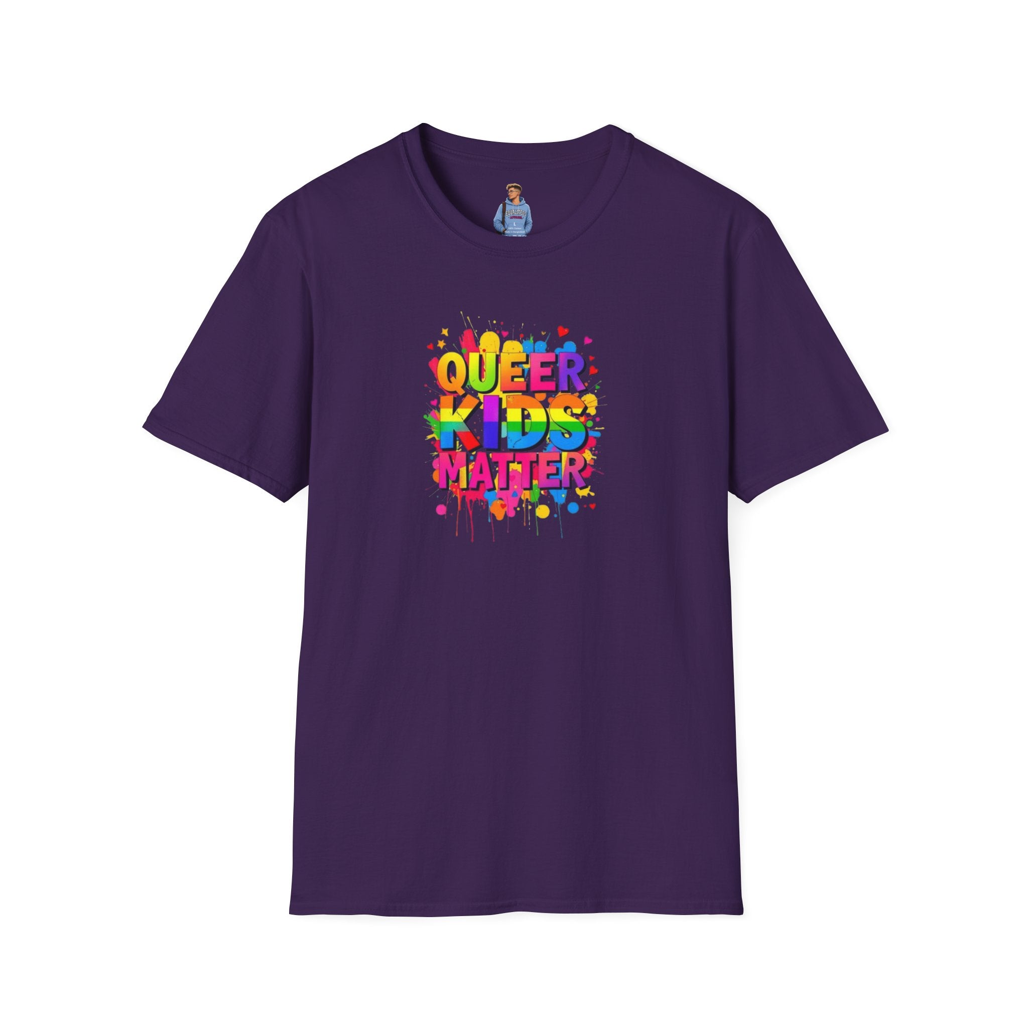 Queer Kids Matter Unisex Softstyle T-Shirt - Celebrate Inclusivity & Pride