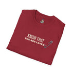 Safety Pin Know That You Are Loved Inspirational Tee Unisex Softstyle T-Shirt