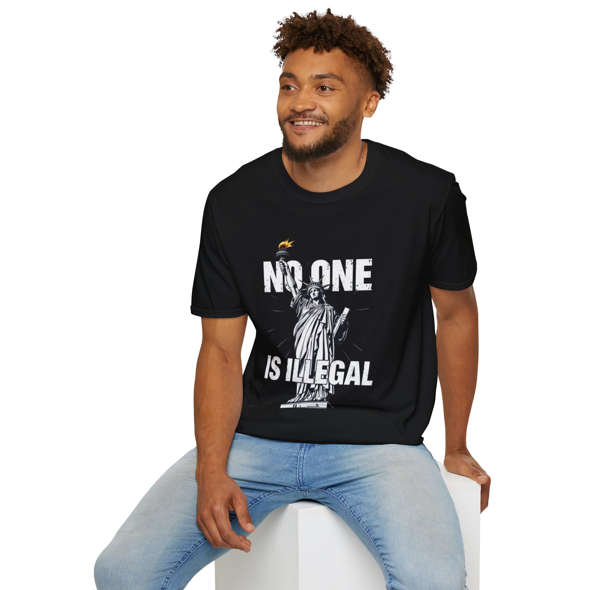 No One Is Illegal Graphic T-shirt