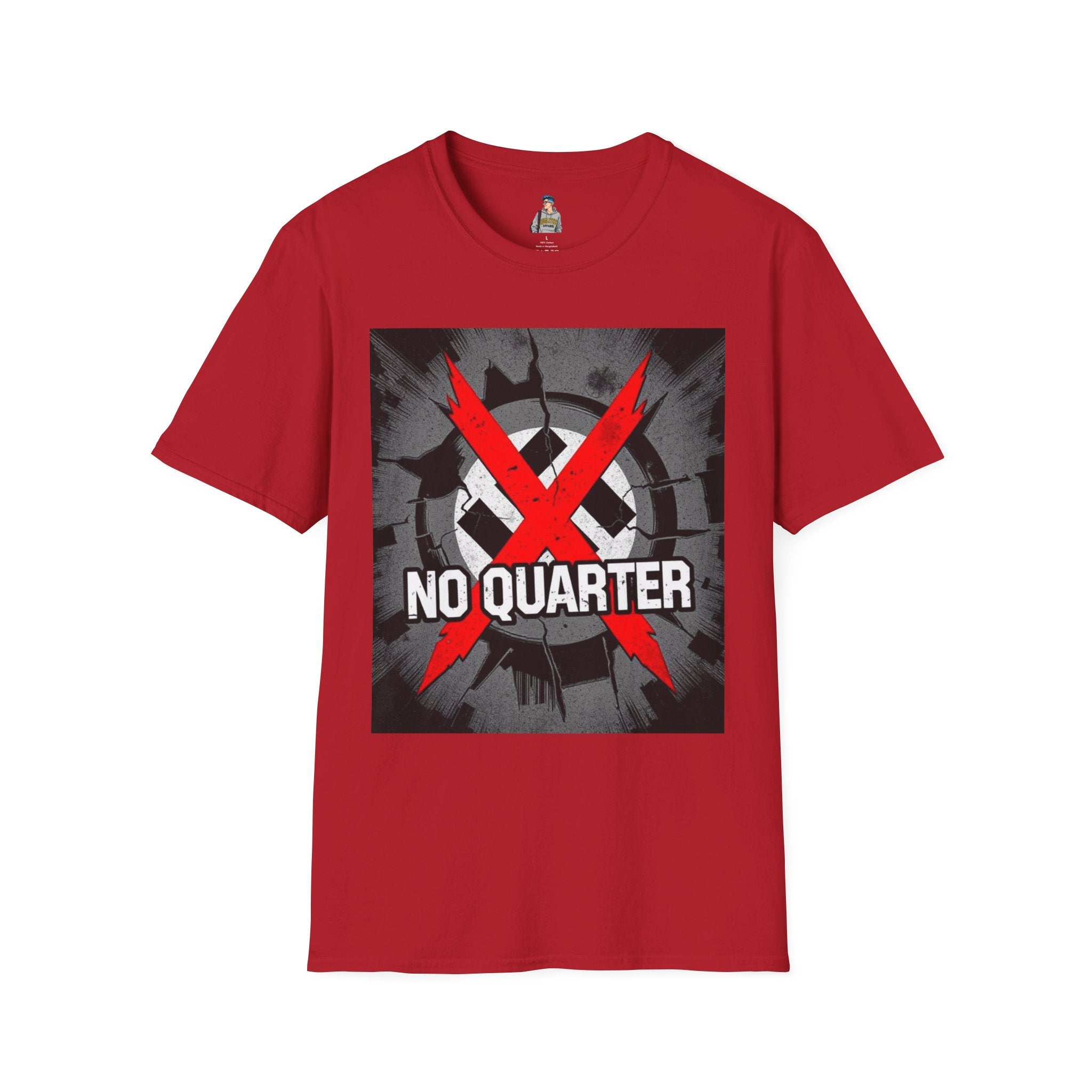 Unisex Softstyle T-Shirt - No Quarter for Fascists Graphic Tee