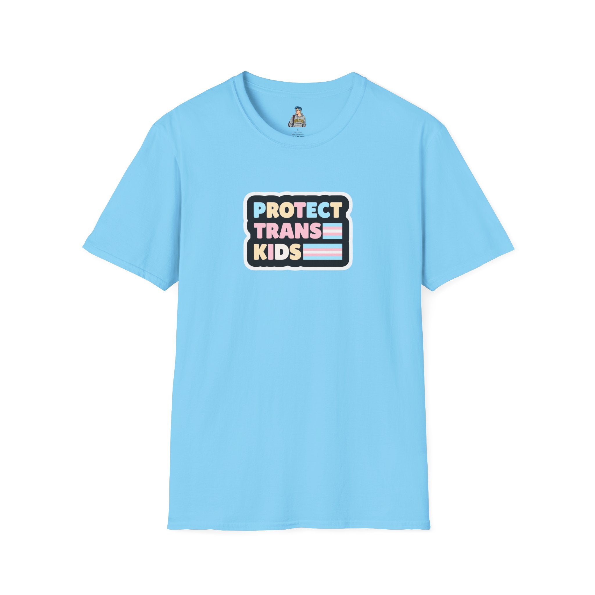 "Protect Trans Kids" Unisex Softstyle T-Shirt - Empowerment & Pride Apparel