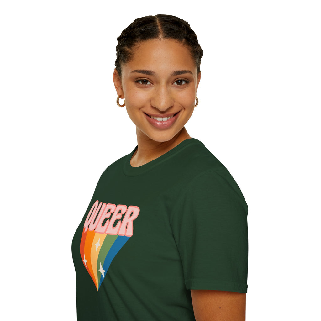 Queer Rainbow Sparkle Pride Tree Las Vegas T-Shirt