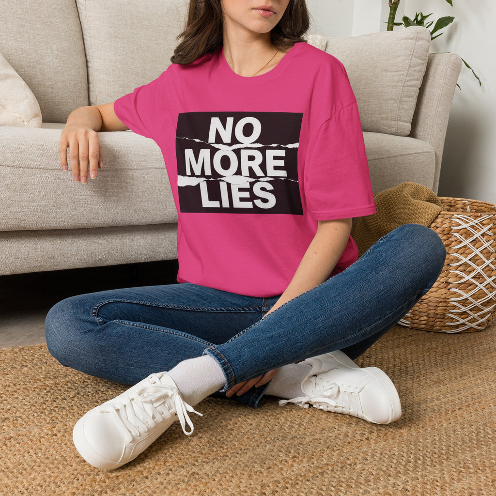 No More Lies T-Shirt — Bold Protest Graphic Tee
