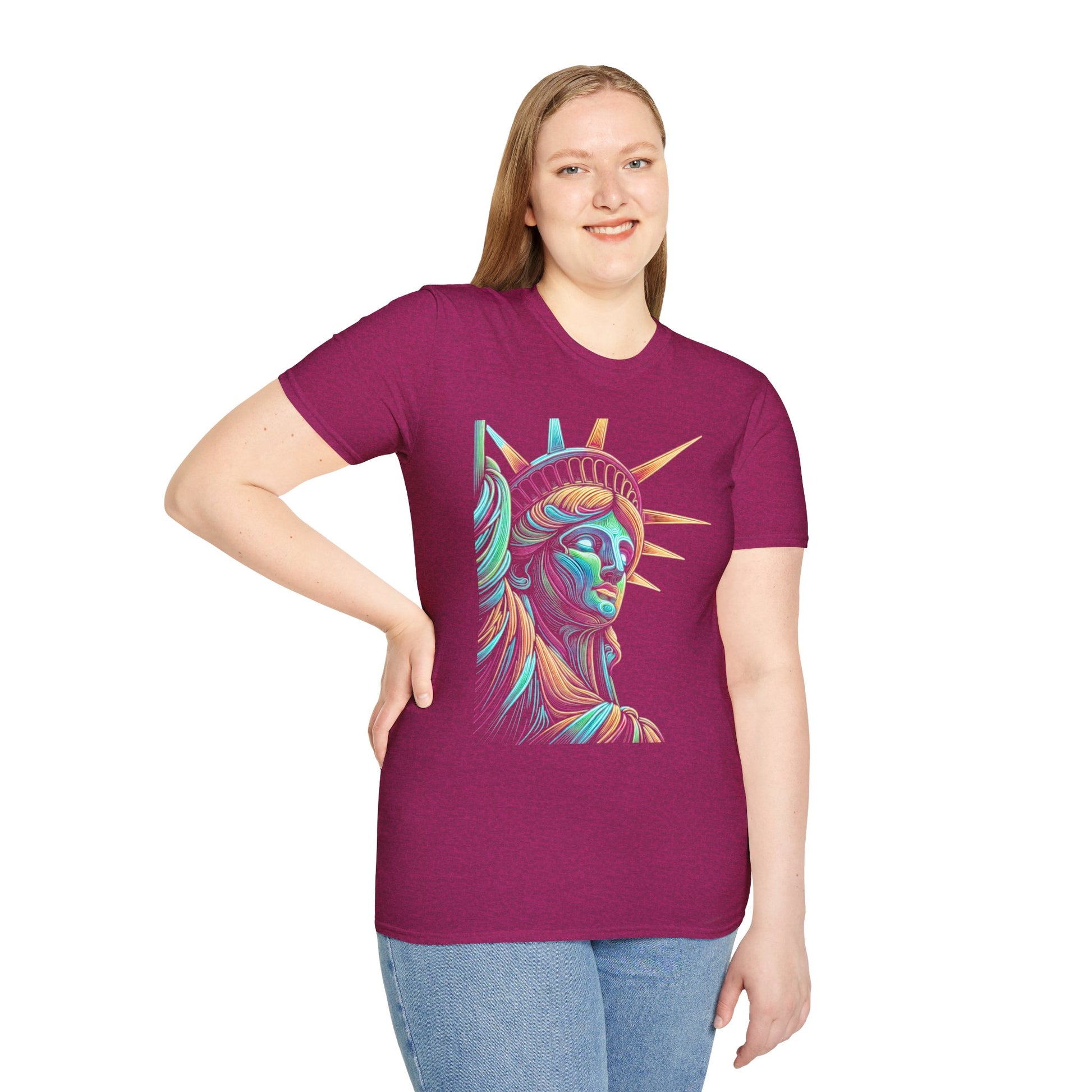 Lady Liberty - Softstyle Unisex T-Shirt