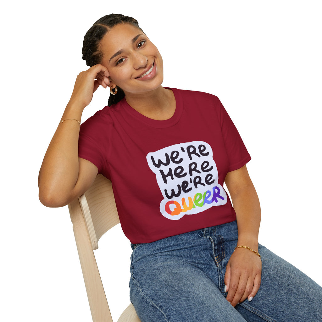 We’re Here We’re Queer Pride Tree Las Vegas T-Shirt