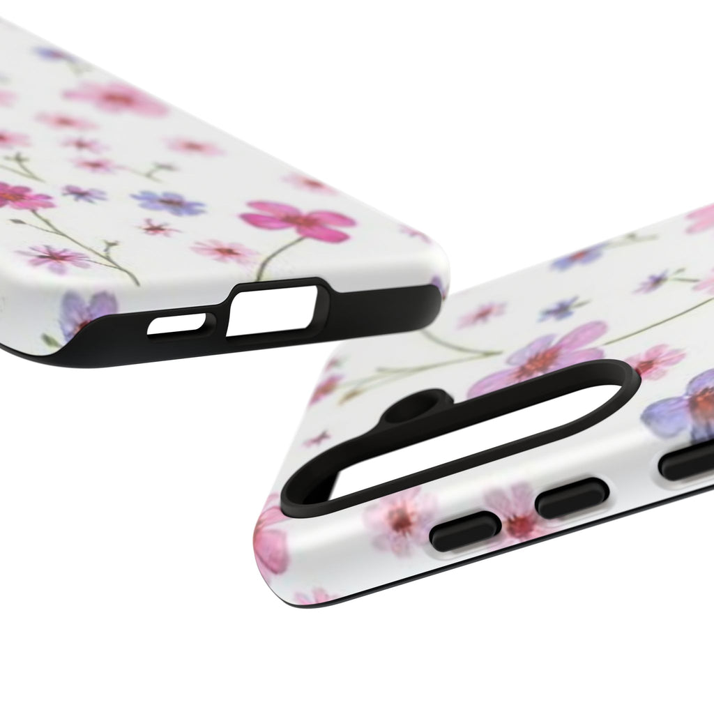 Pink Wildflower Tough Case for Android