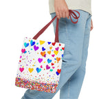 Falling Hearts Tote Bag