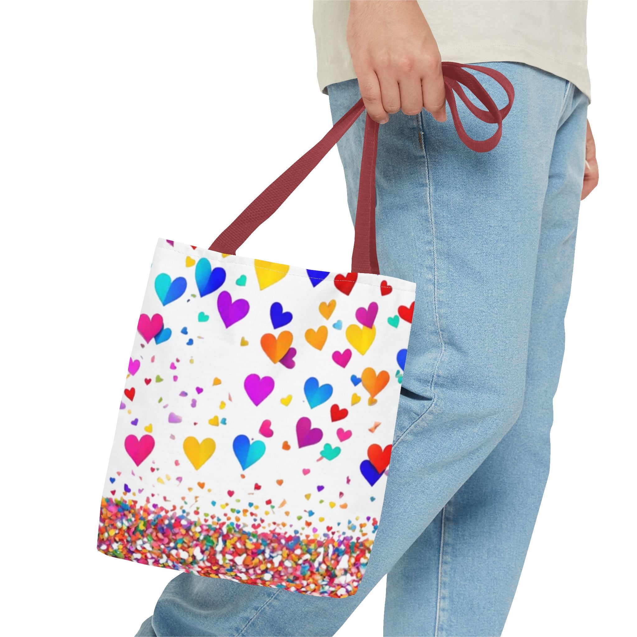 Falling Hearts Tote Bag