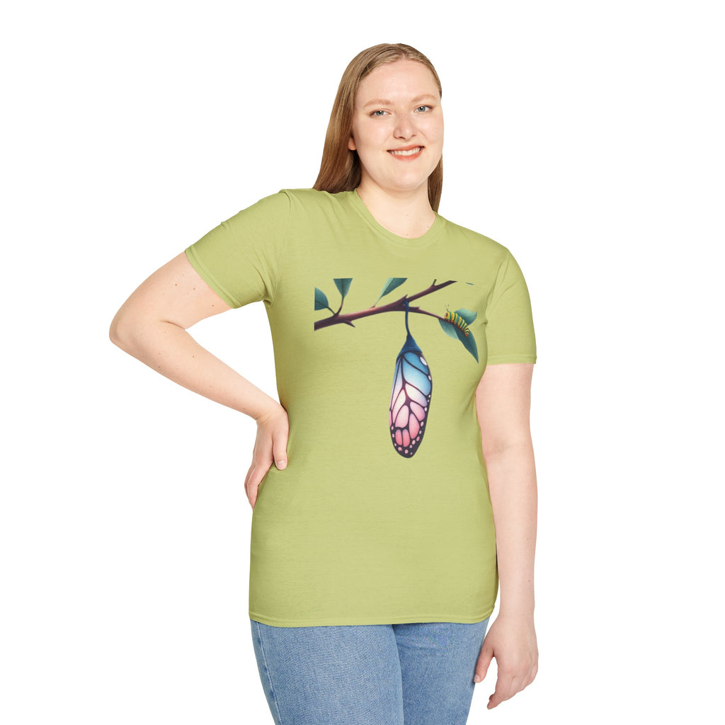 Trans Caterpillar to Butterfly Graphic T-Shirt