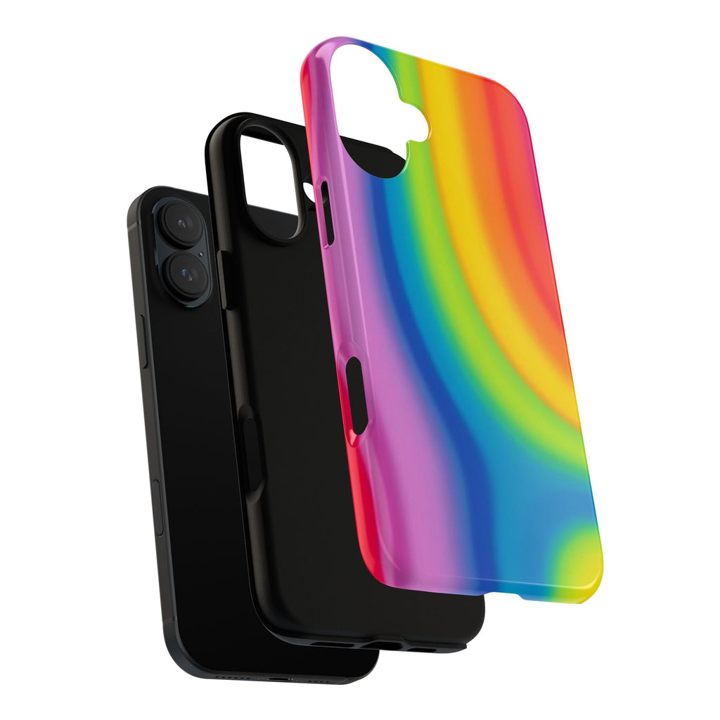 Rainbow Swirl Tough Phone Case for iPhone