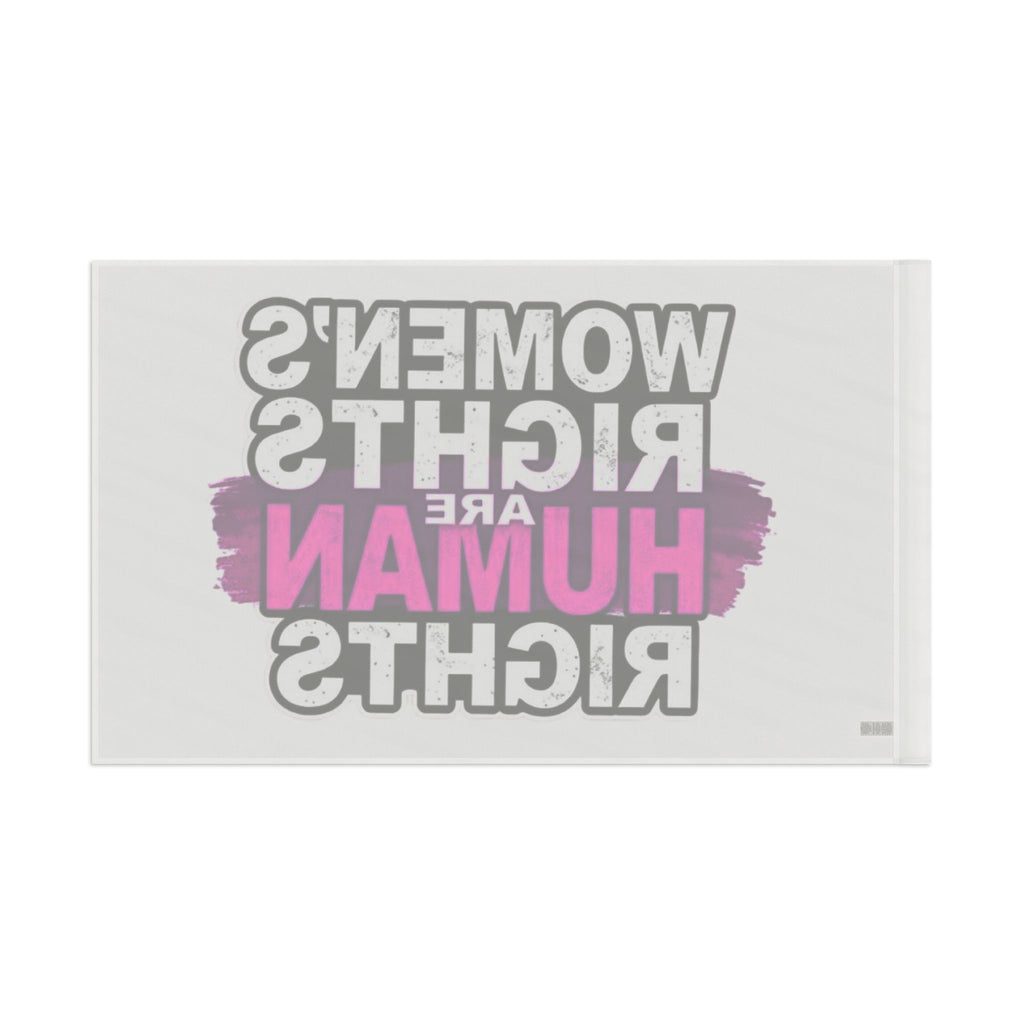 Women's Rights are Human Rights Protest Flag