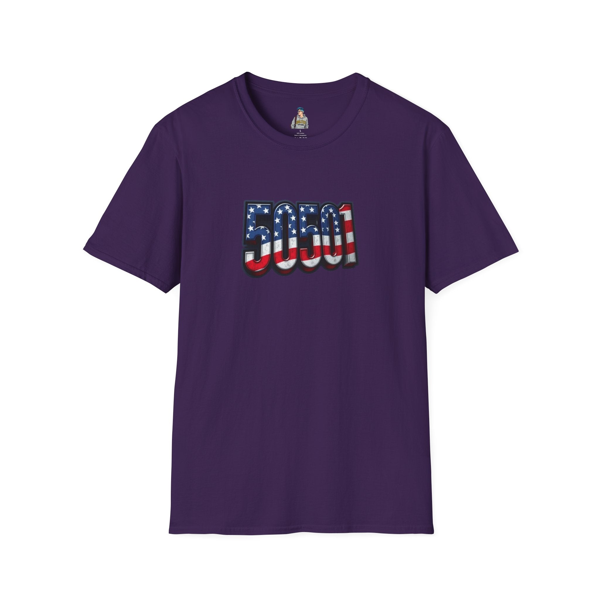 Patriotic Unisex T-Shirt - 50501 We The People Rise - American Flag Design