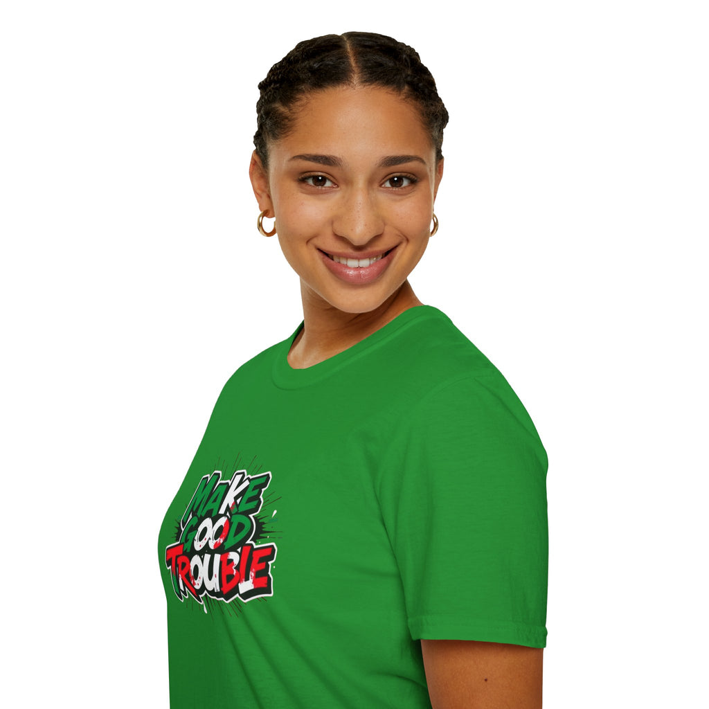 Make Good Trouble T-shirt  Fun Graphic Tee for Activists & Trendsetters