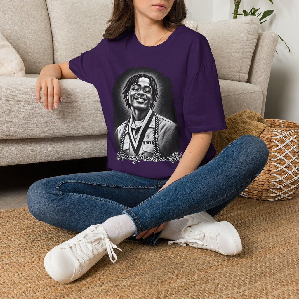 Smiling Portrait Front - In Memory of Pierre Damas Bel T-Shirt