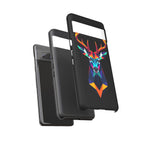 Colorful Fractal Deer Art Design Tough Case For Android & iPhone
