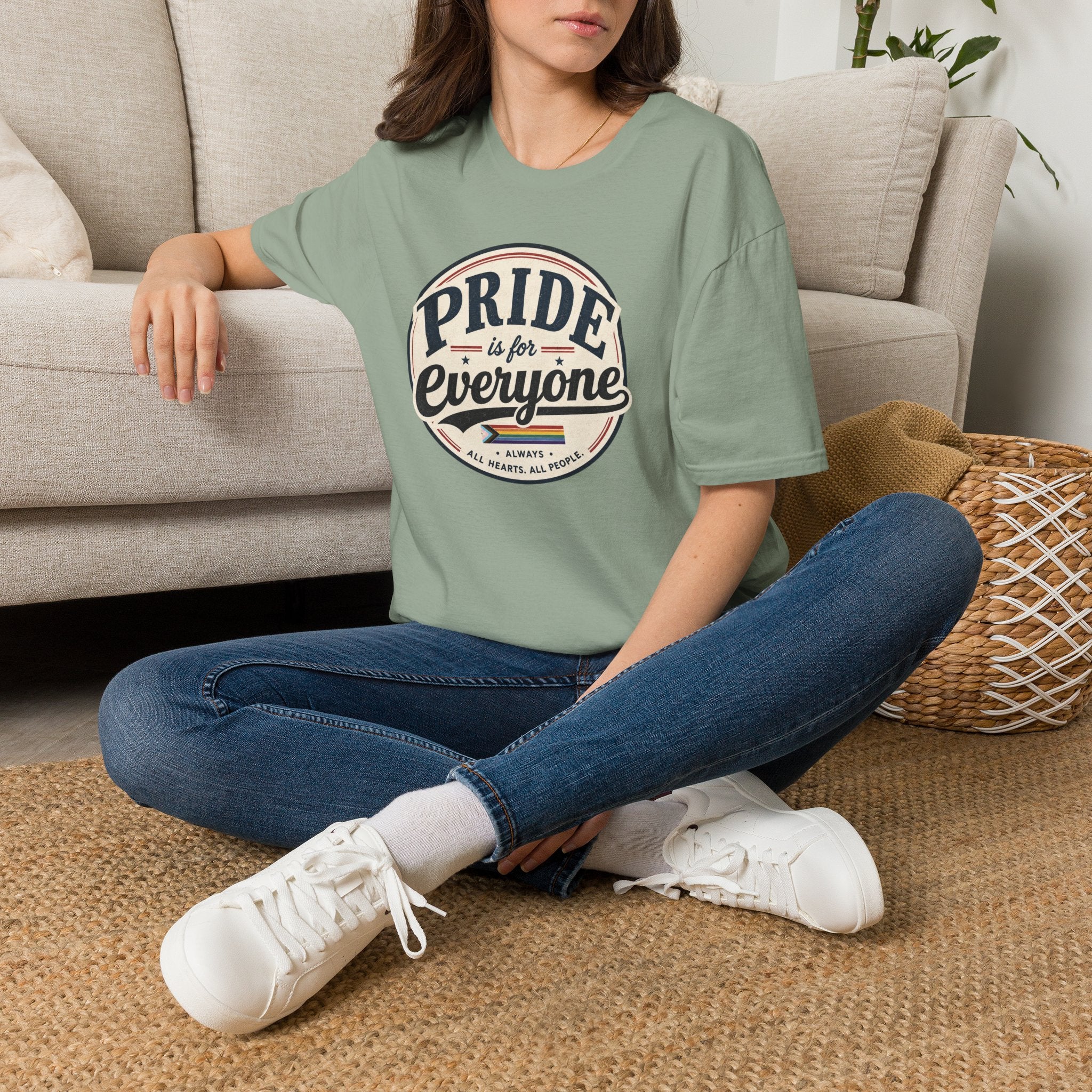 Pride Is for Everyone T-Shirt — Inclusive Retro Pride Tee