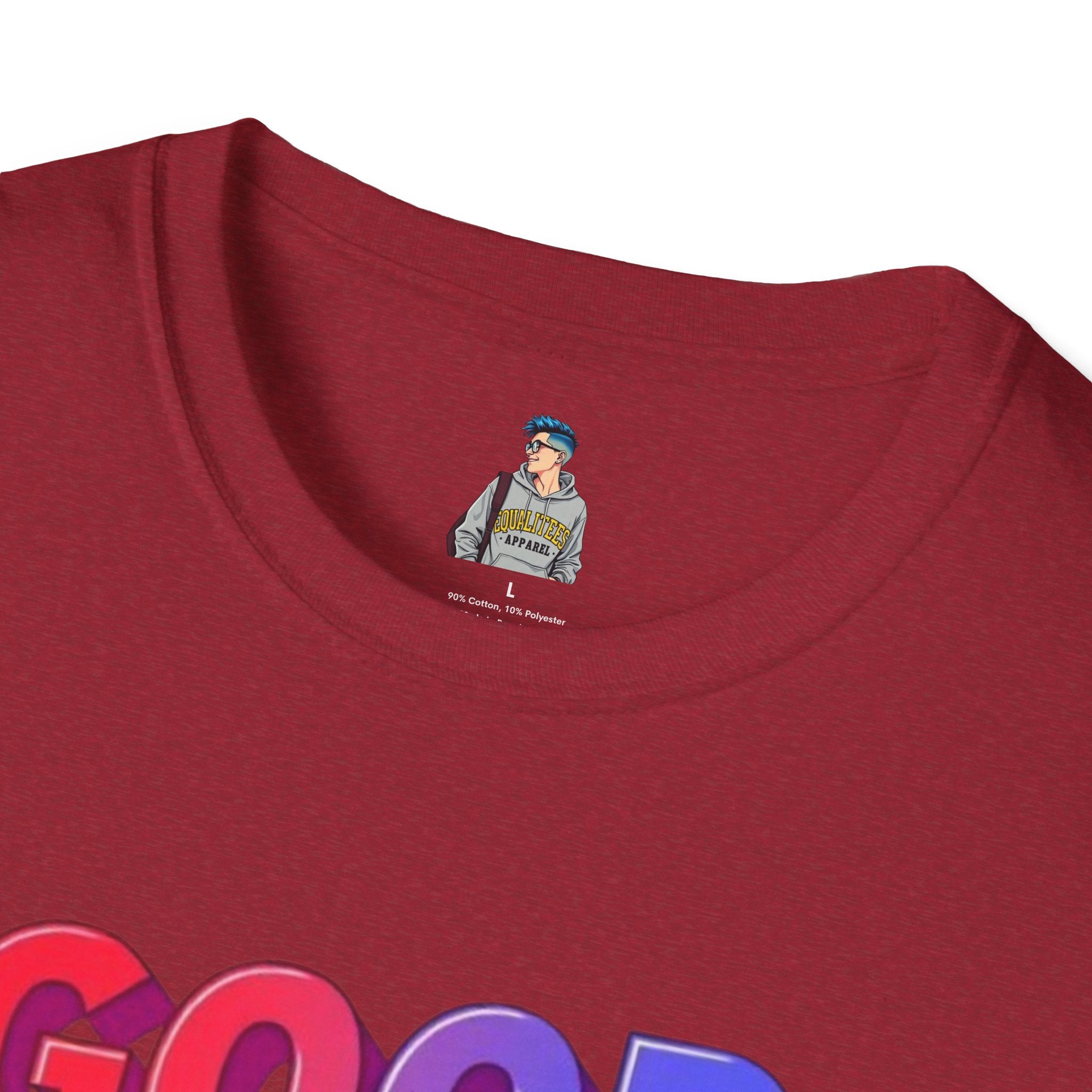 Unisex Softstyle T-Shirt - ' Rainbow Good Will Win' Positive Message Tee