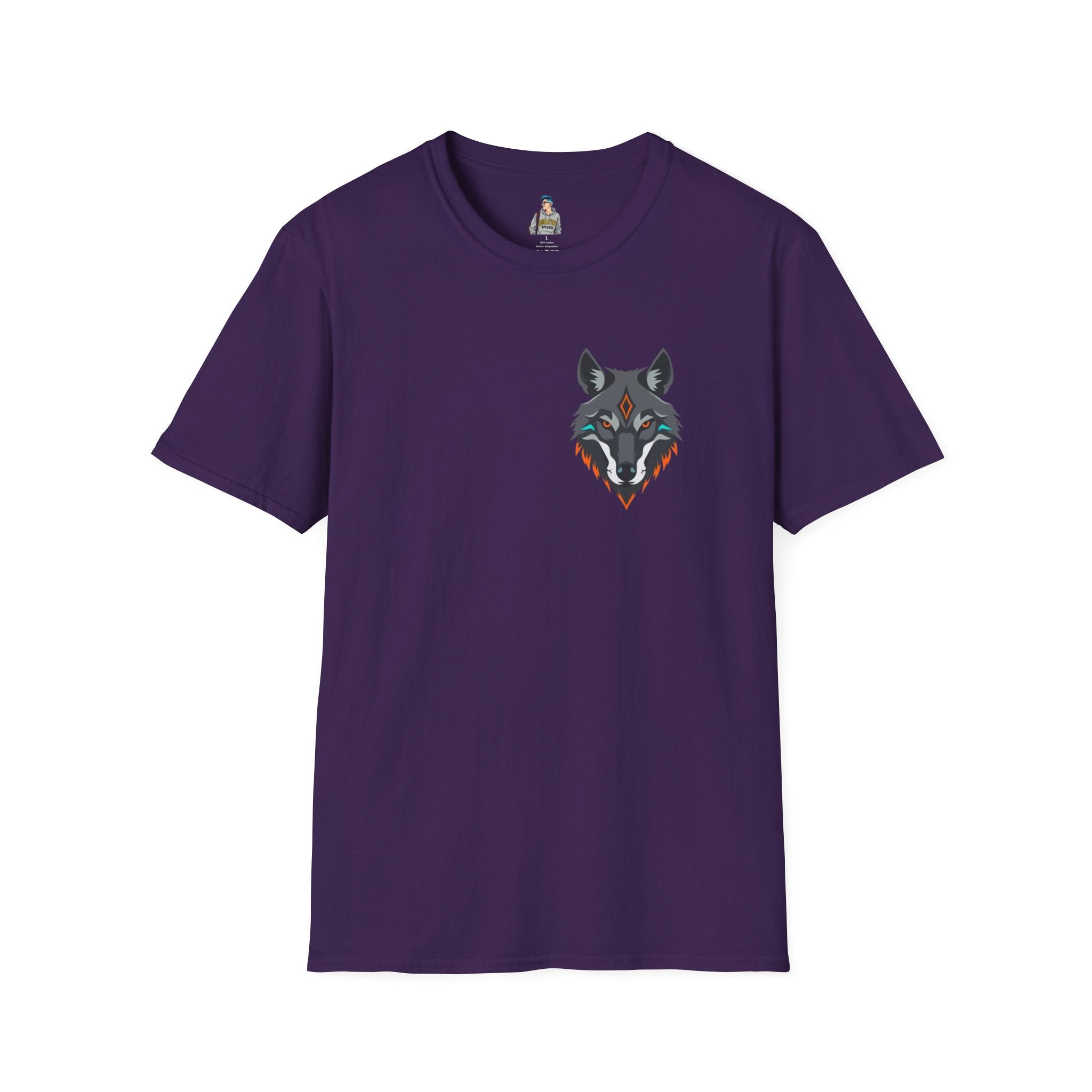 Mystical Wolf Design Unisex Softstyle T-shirt