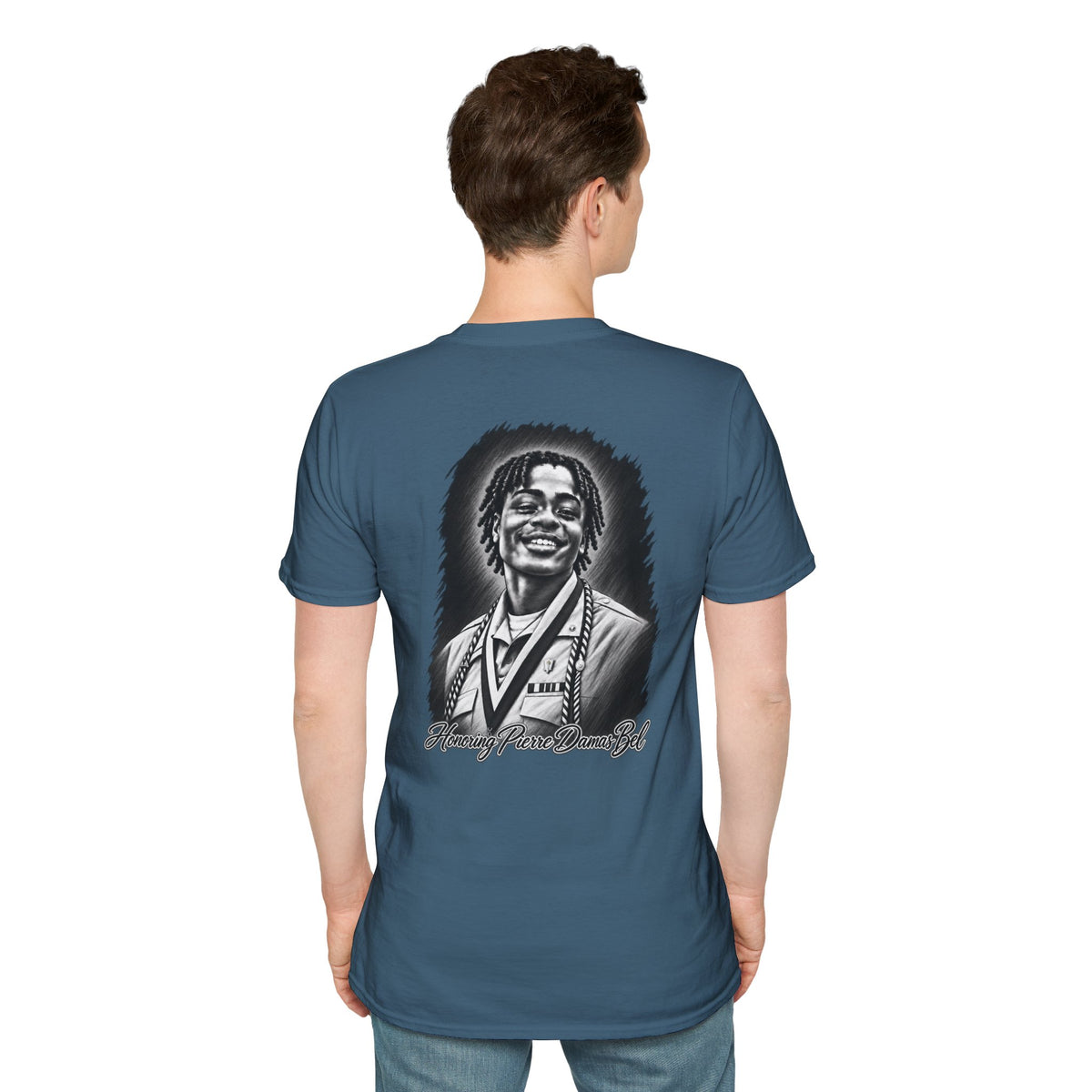Portrait Front and Back - In Memory of Pierre Damas Bel T-Shirt
