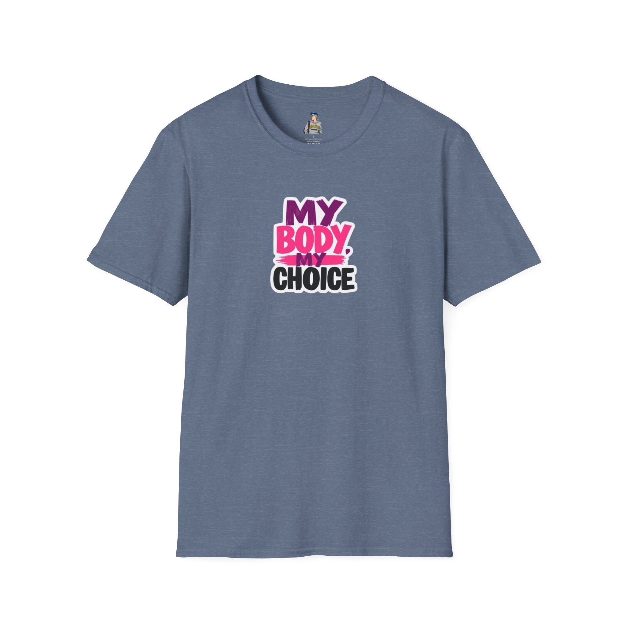 Empowering Unisex Softstyle T-Shirt - 'My Body, My Choice' Statement Tee