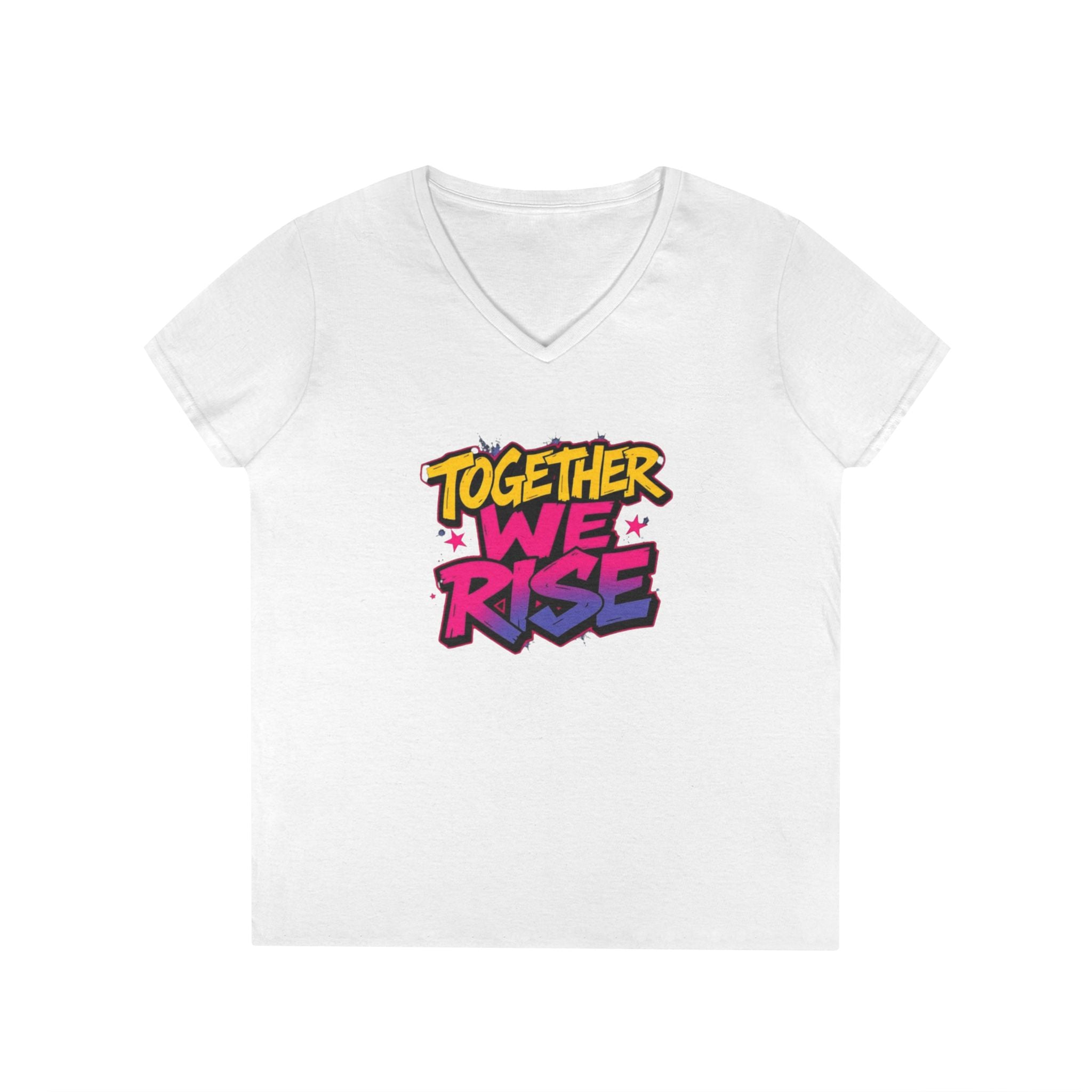 Empowerment Ladies' V-Neck T-Shirt - Together We Rise