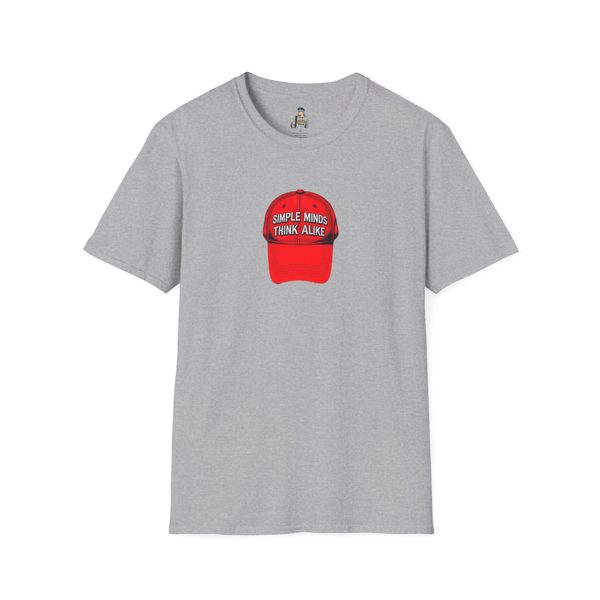 Unisex Softstyle T-Shirt - 'Simple Minds Think Alike' & 'Make America Think Again' Graphic Tee
