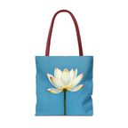 White Lily on Canvas Design - Tote Bag