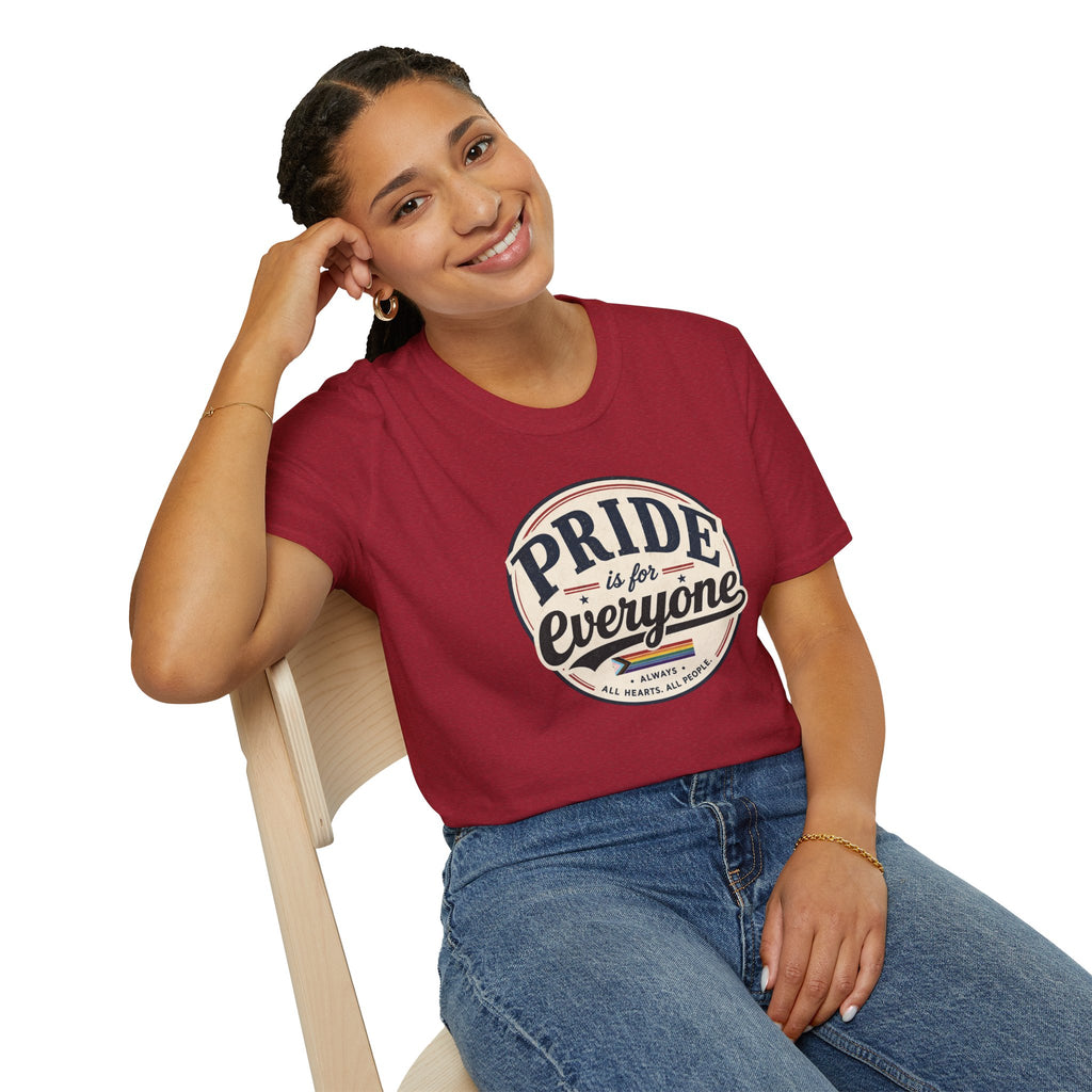 Pride Is for Everyone T-Shirt — Inclusive Retro Pride Tee