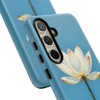 Open White Peace Lily Design Tough Case For Android & iPhone
