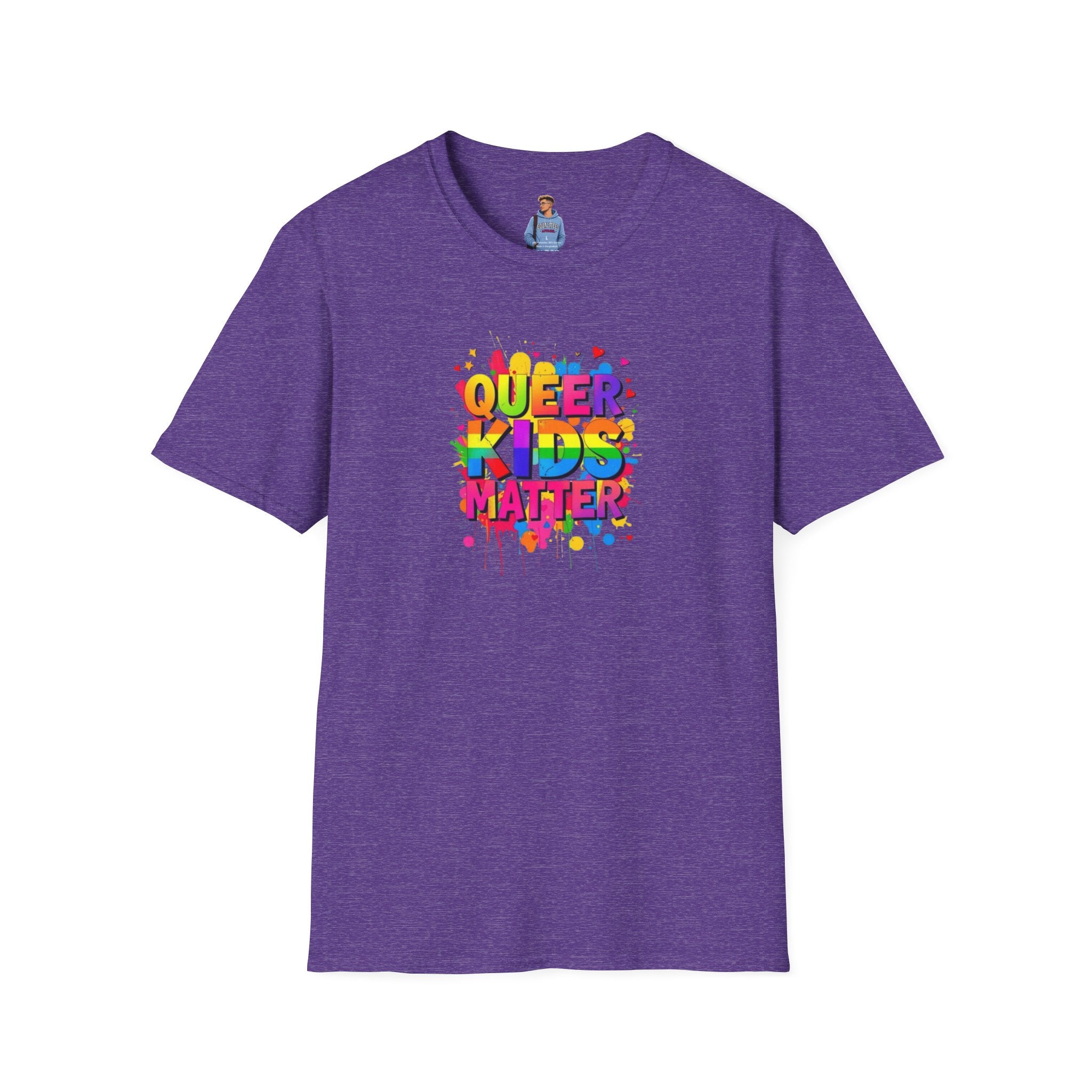 Queer Kids Matter Unisex Softstyle T-Shirt - Celebrate Inclusivity & Pride