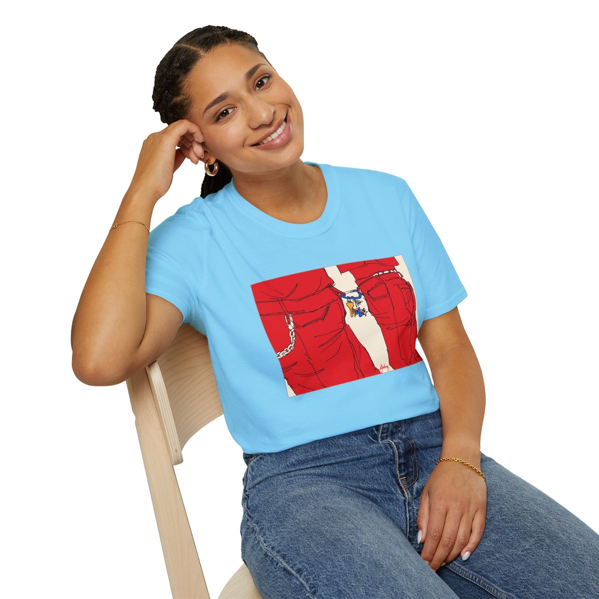 Red Jeans by Audrey Pride Tree Las Vegas T-Shirt