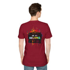 Unisex Softstyle T-Shirt: "Conversion Therapy is Torture" & "We All Belong" - LGBTQ+ Empowerment Tee