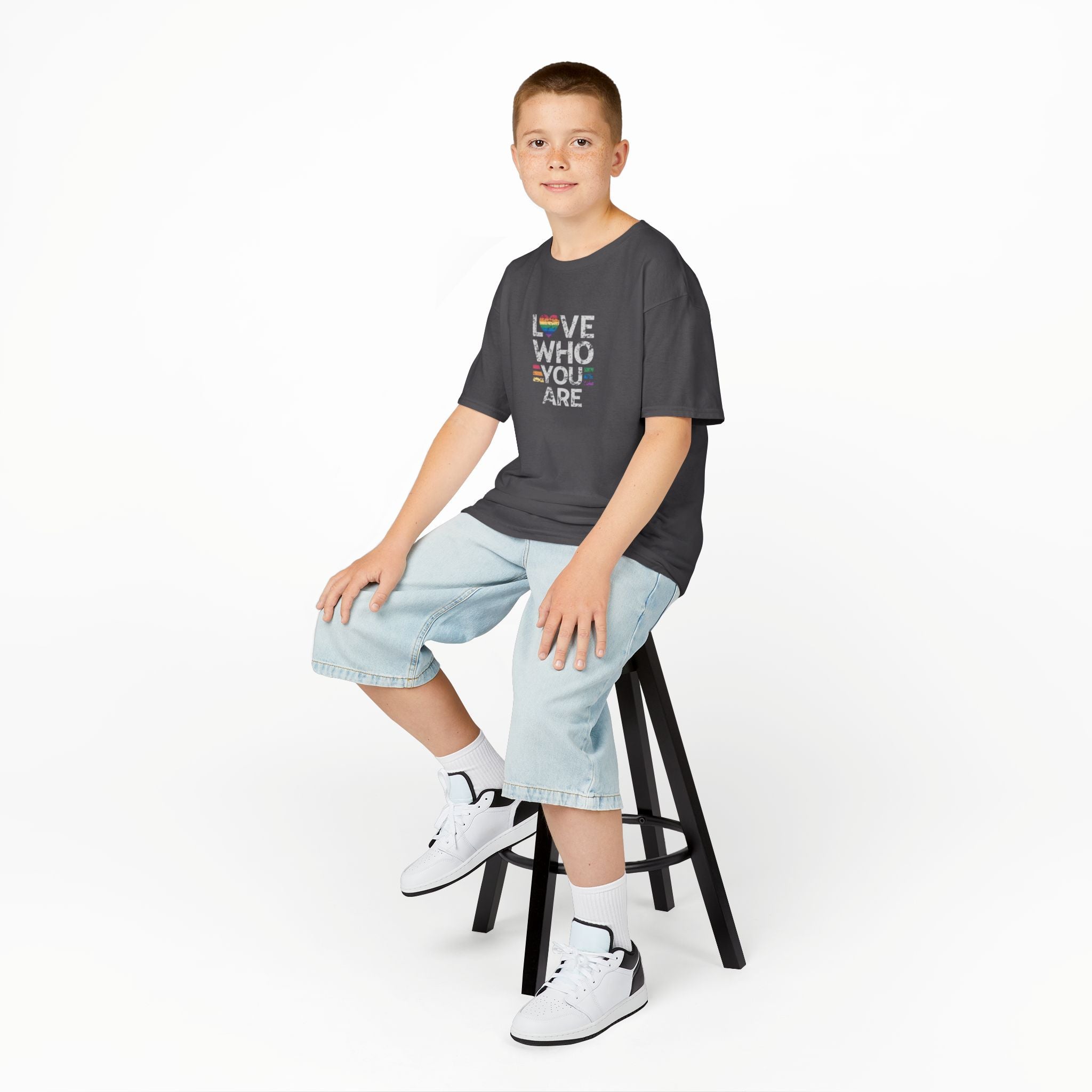 Love Who You Are Kids Heavy Cotton™ Tee - Pride Shirt for Children