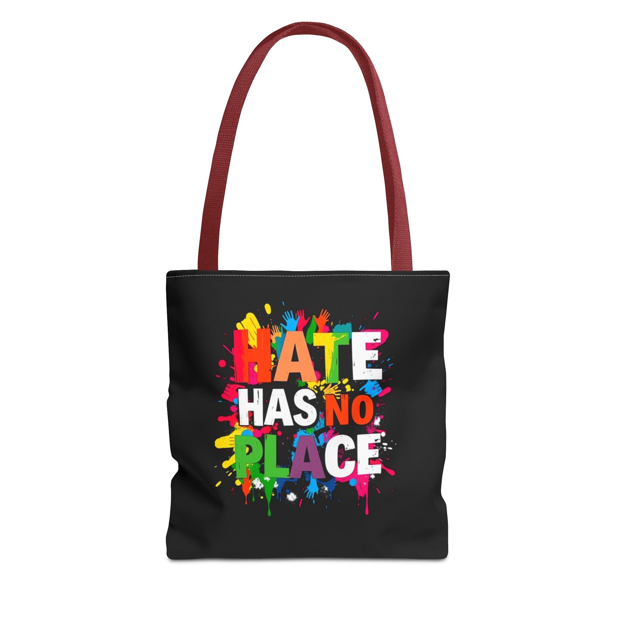 Hate Has No Place Paint Splatter Tote Bag