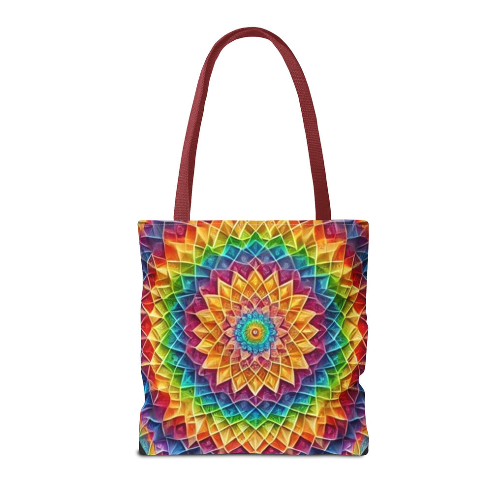 Rainbow Mandala Tote Bag