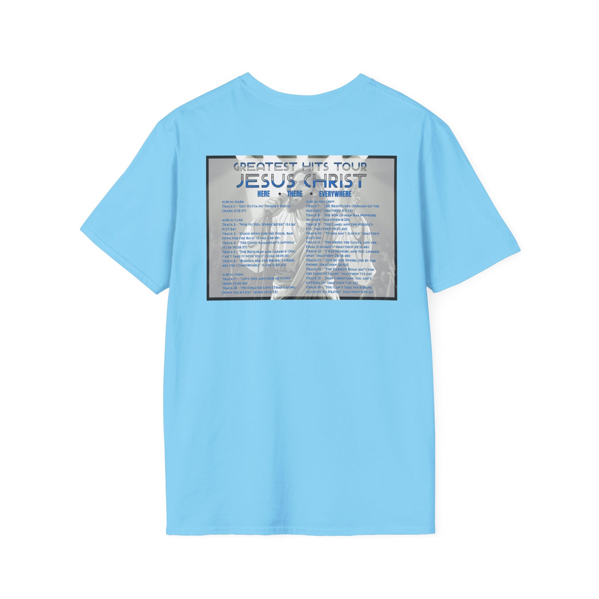 Unisex Softstyle T-Shirt - Jesus Christ Greatest Hits Tour Tee