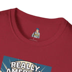 Uncle Sam in disbelief Really, America? Unisex softstyle T-Shirt