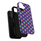 Colorful Polka-Dot Tough Case for iPhone