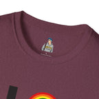 Vibrant LOVE Design for Pride Unisex Softstyle T-Shirt